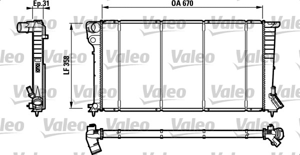 VALEO Vízhűtő RC1010_VALEO