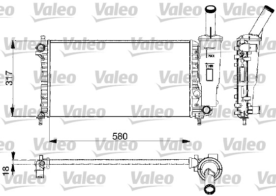 VALEO Vízhűtő 732578_VALEO