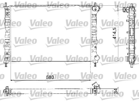 VALEO Vízhűtő RM203_VALEO