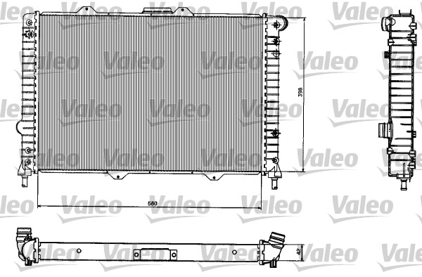 VALEO Vízhűtő BA42_VALEO