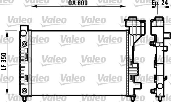 VALEO Vízhűtő 732587_VALEO