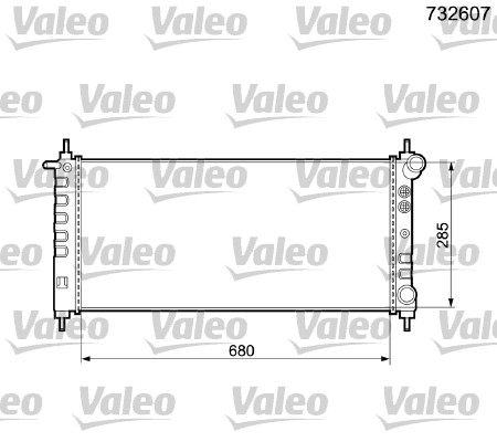 VALEO Vízhűtő 732607_VALEO