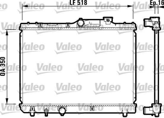 VALEO Vízhűtő 732614_VALEO