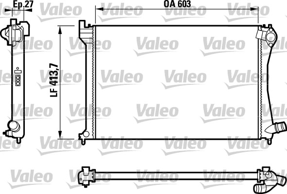 VALEO Vízhűtő RA1108_VALEO