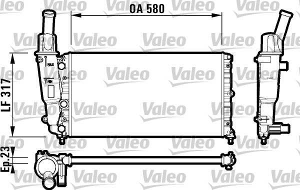 VALEO Vízhűtő RM213_VALEO