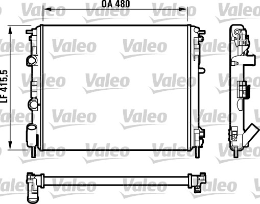 VALEO Vízhűtő RM1224_VALEO