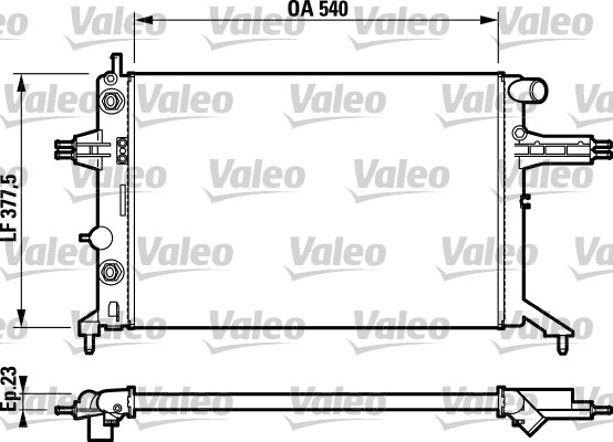 VALEO Vízhűtő RM1178_VALEO