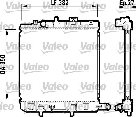 VALEO Vízhűtő 732726_VALEO