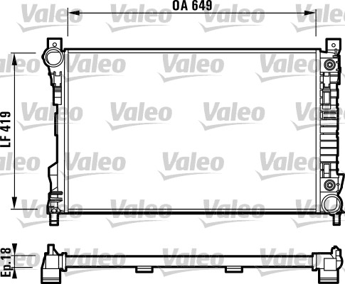 VALEO Vízhűtő RA1034_VALEO