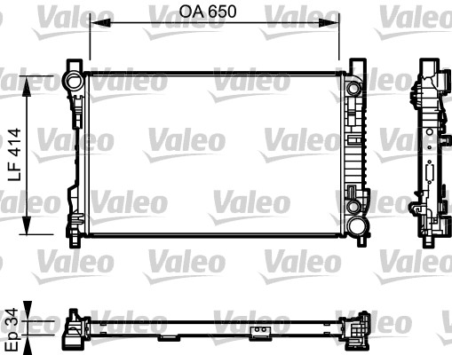 VALEO Vízhűtő 732743_VALEO