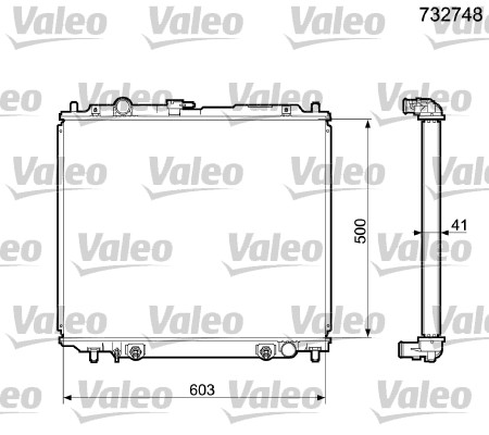 VALEO Vízhűtő 732748_VALEO