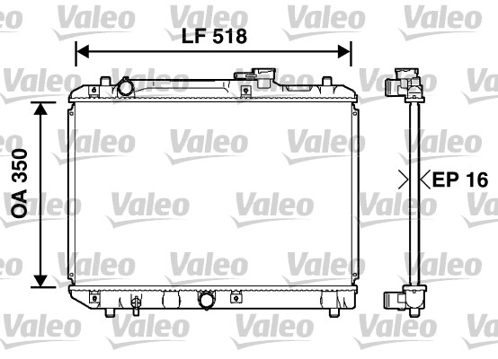 VALEO Vízhűtő 732750_VALEO