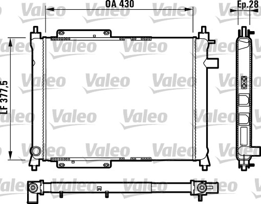 VALEO Vízhűtő RM1173_VALEO