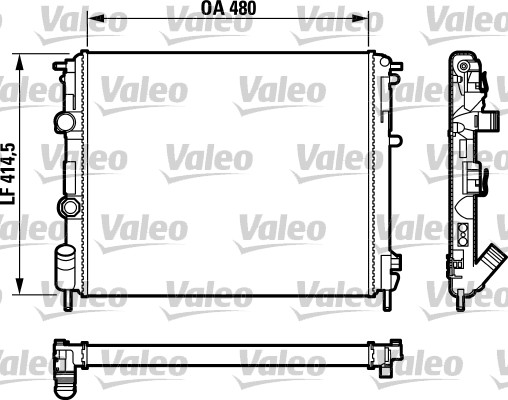 VALEO Vízhűtő RM1231_VALEO