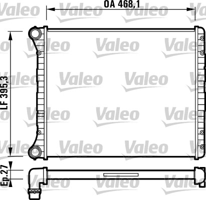 VALEO Vízhűtő RA1036_VALEO