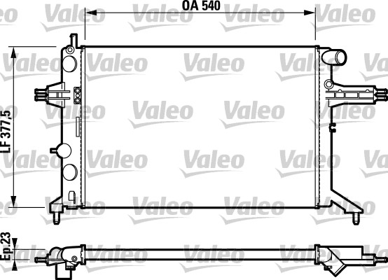 VALEO Vízhűtő RM1343_VALEO