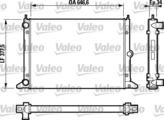 VALEO Vízhűtő RM1193_VALEO