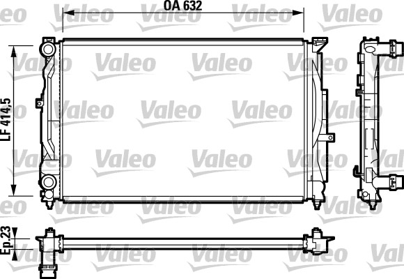 VALEO Vízhűtő 732811_VALEO