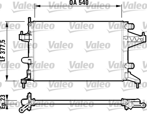 VALEO Vízhűtő RM1357_VALEO