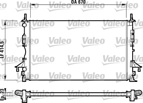 VALEO Vízhűtő RM1365_VALEO