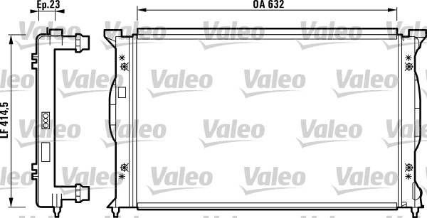 VALEO Vízhűtő RM1068_VALEO