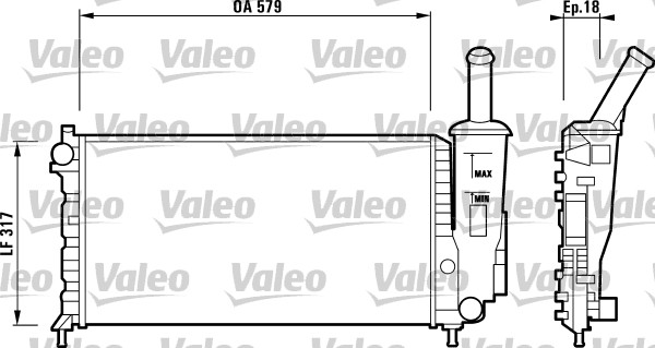 VALEO Vízhűtő 732851_VALEO