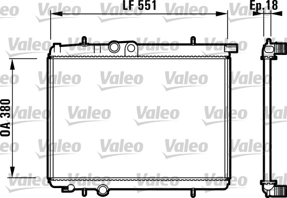 VALEO Vízhűtő 732886_VALEO