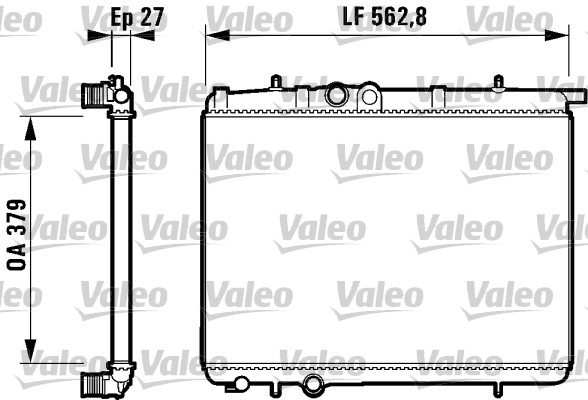 VALEO Vízhűtő 732910_VALEO