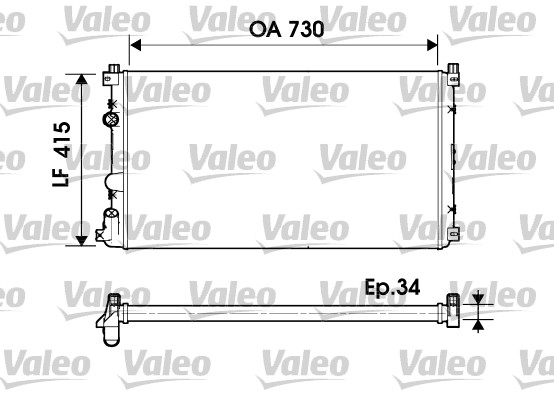 VALEO Vízhűtő 732918_VALEO