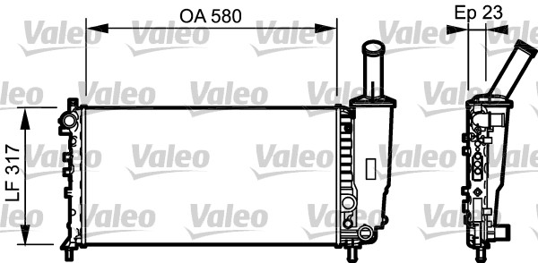 VALEO Vízhűtő 732923_VALEO