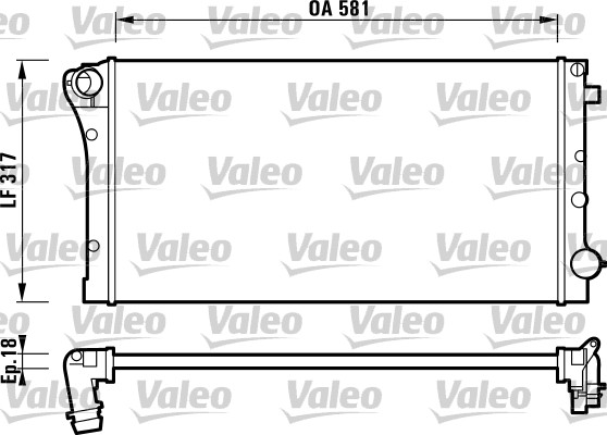 VALEO Vízhűtő 732925_VALEO