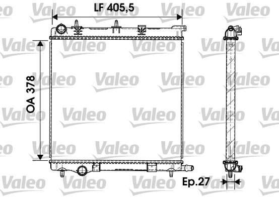 VALEO Vízhűtő 732930_VALEO