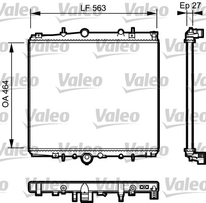 VALEO Vízhűtő 732944_VALEO