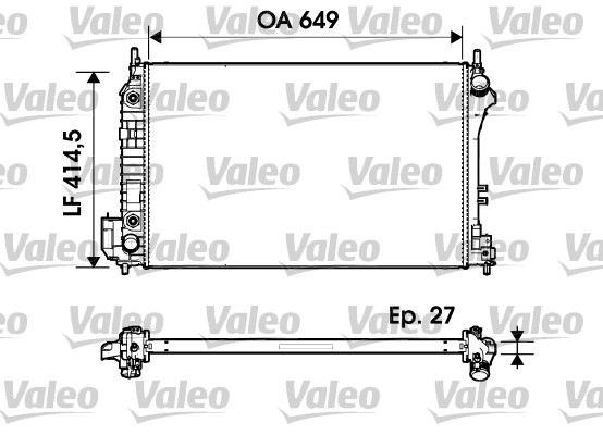 VALEO Vízhűtő 732947_VALEO