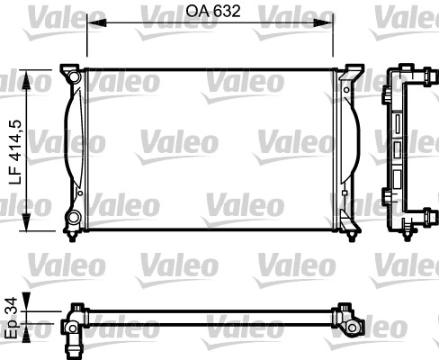 VALEO Vízhűtő 732963_VALEO