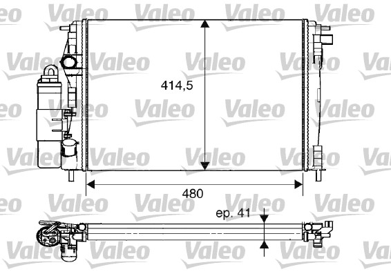 VALEO Vízhűtő 733075_VALEO