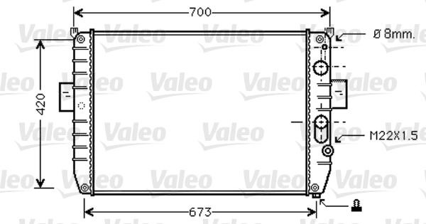 VALEO Vízhűtő 733409_VALEO