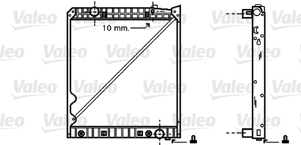 VALEO Vízhűtő 733418_VALEO