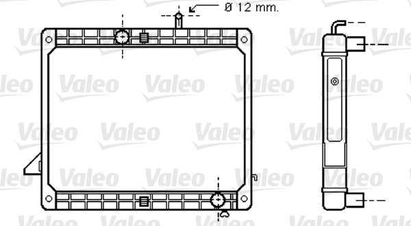 VALEO Vízhűtő 733421_VALEO