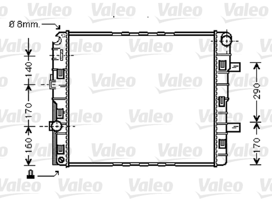 VALEO Vízhűtő 733422_VALEO