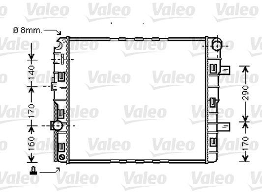 VALEO Vízhűtő 733423_VALEO