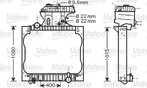 VALEO Vízhűtő 733429_VALEO