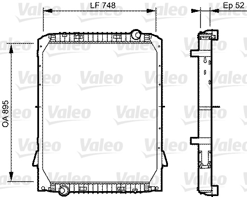 VALEO Vízhűtő 733482_VALEO