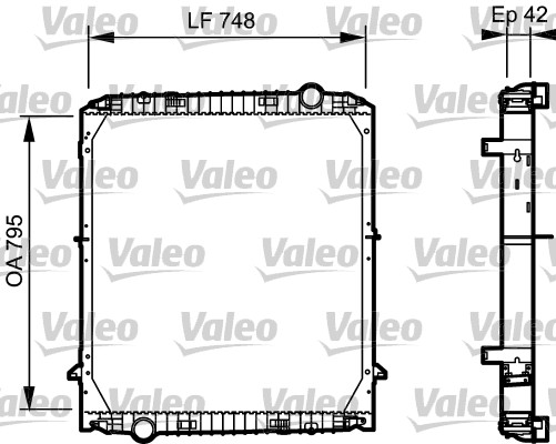 VALEO Vízhűtő 733486_VALEO