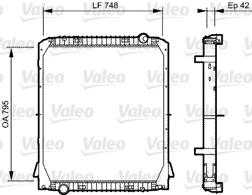 VALEO Vízhűtő 733487_VALEO