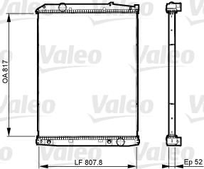 VALEO Vízhűtő 733513_VALEO