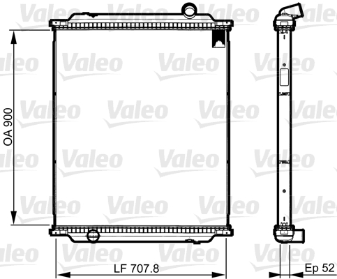 VALEO Vízhűtő 733517_VALEO