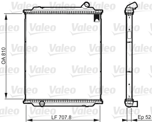 VALEO Vízhűtő 733518_VALEO