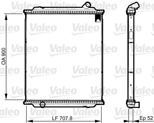 VALEO Vízhűtő 733519_VALEO