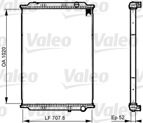 VALEO Vízhűtő 733522_VALEO